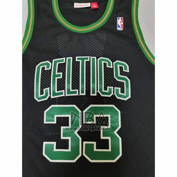 Camiseta Boston Celtics Larry Bird NO 33 Mitchell & Ness 1985-86 Negro